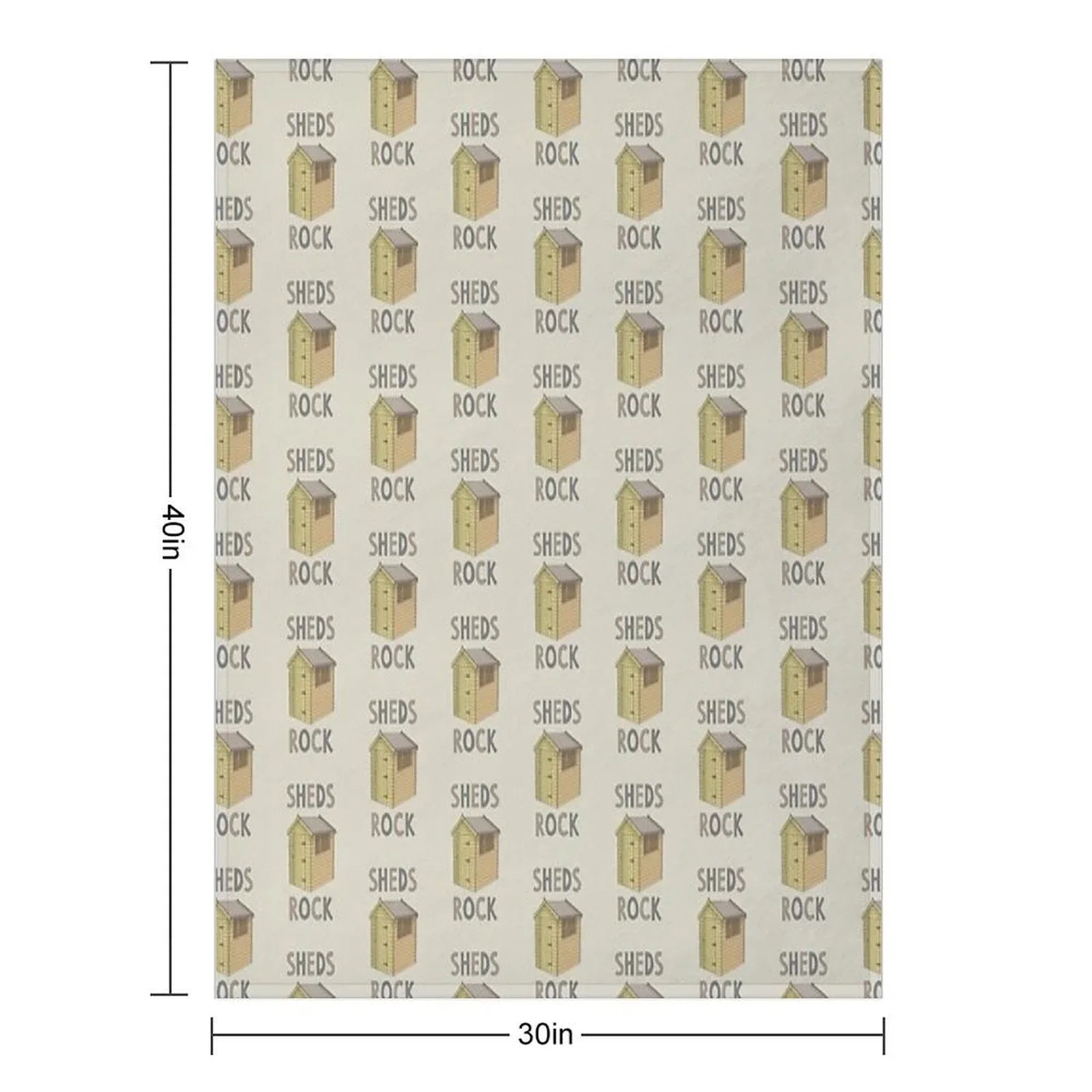 Sheds Rock Throw Blanket