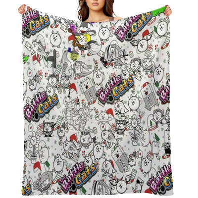 Battle Cats Throw Blanket