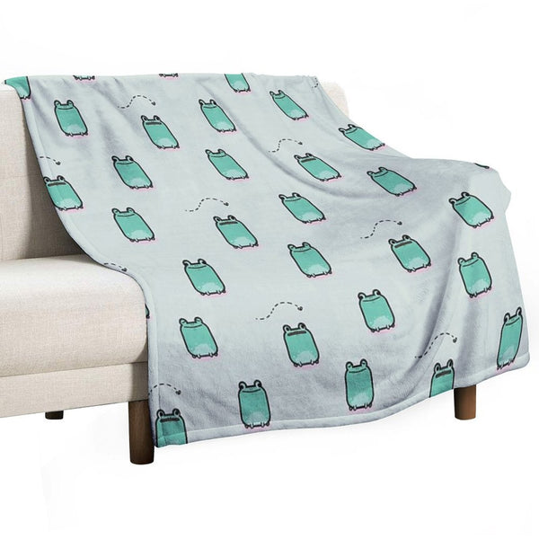 Cute Frogs Multi-functional Throw Blanket