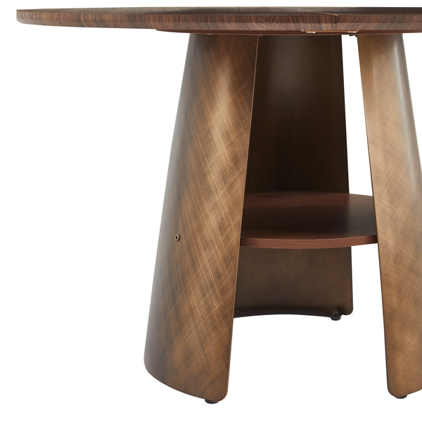 47.25 Inch  Retro Style Round Dining Table
