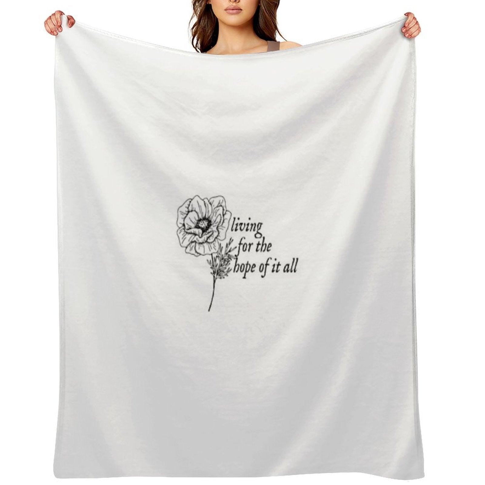 Taylor Swift - August Lyrics Throw Blanket