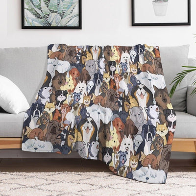 Pupper Party Throw Blanket