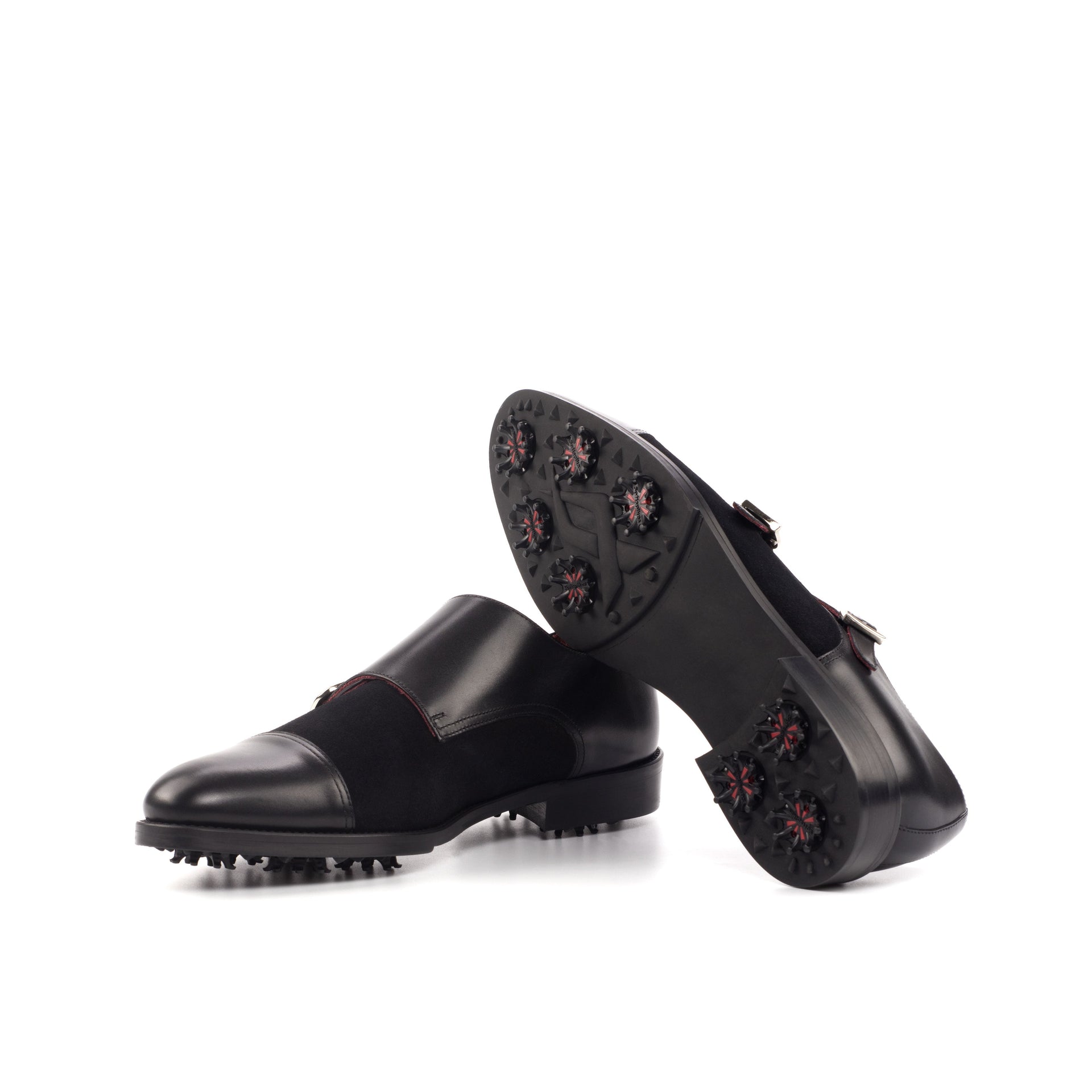 Doravia - leather monk strap golf shoes