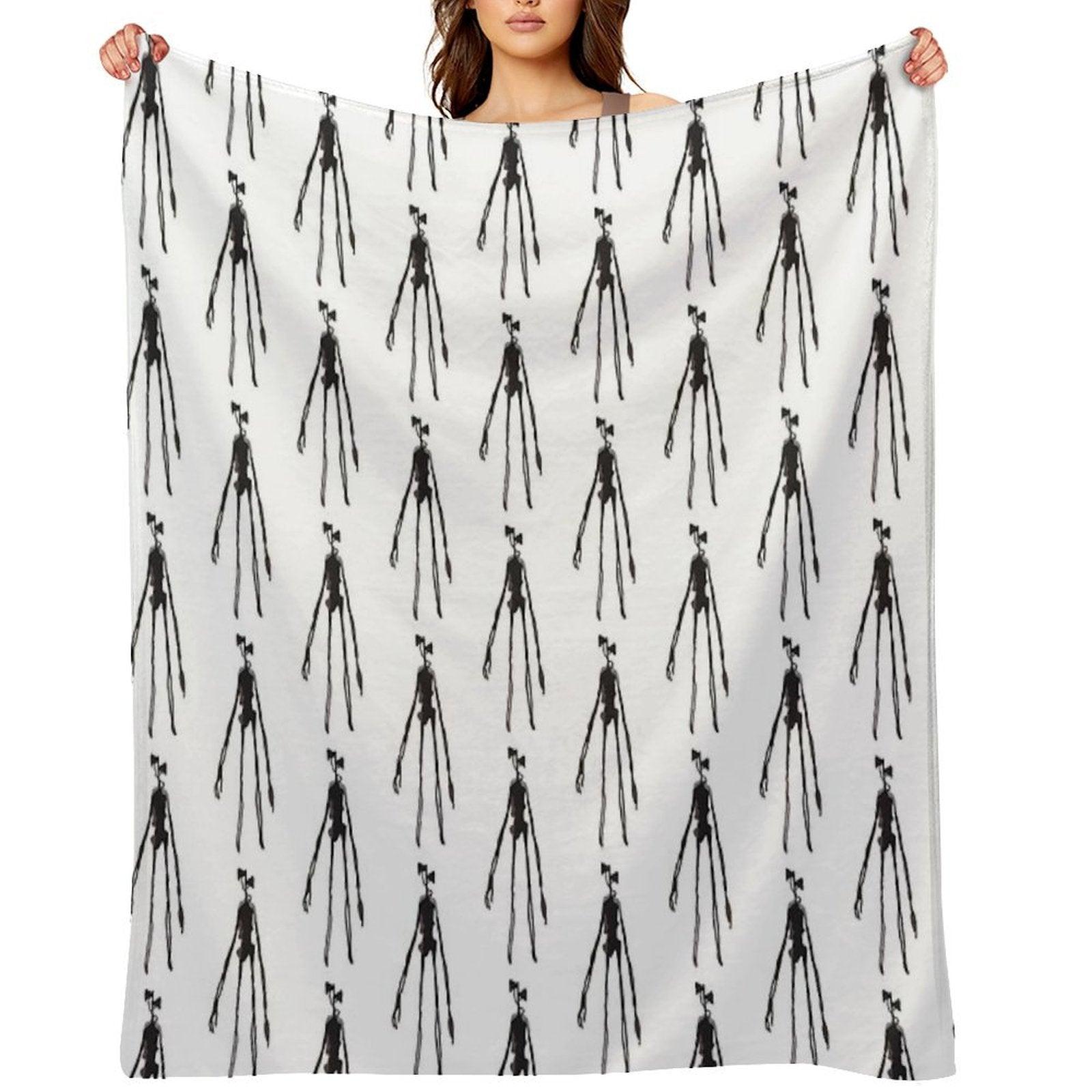 Siren Head Figurine Throw Blanket