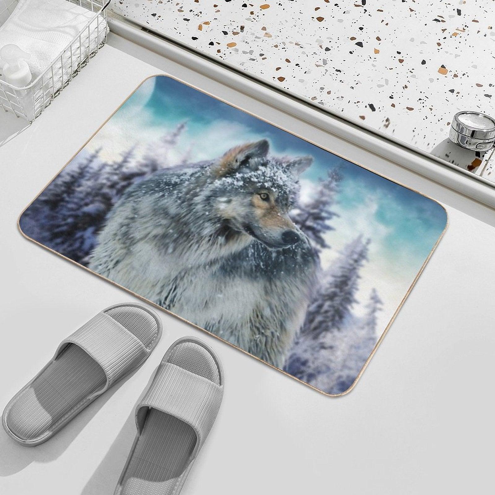 Wolf Bath Mat