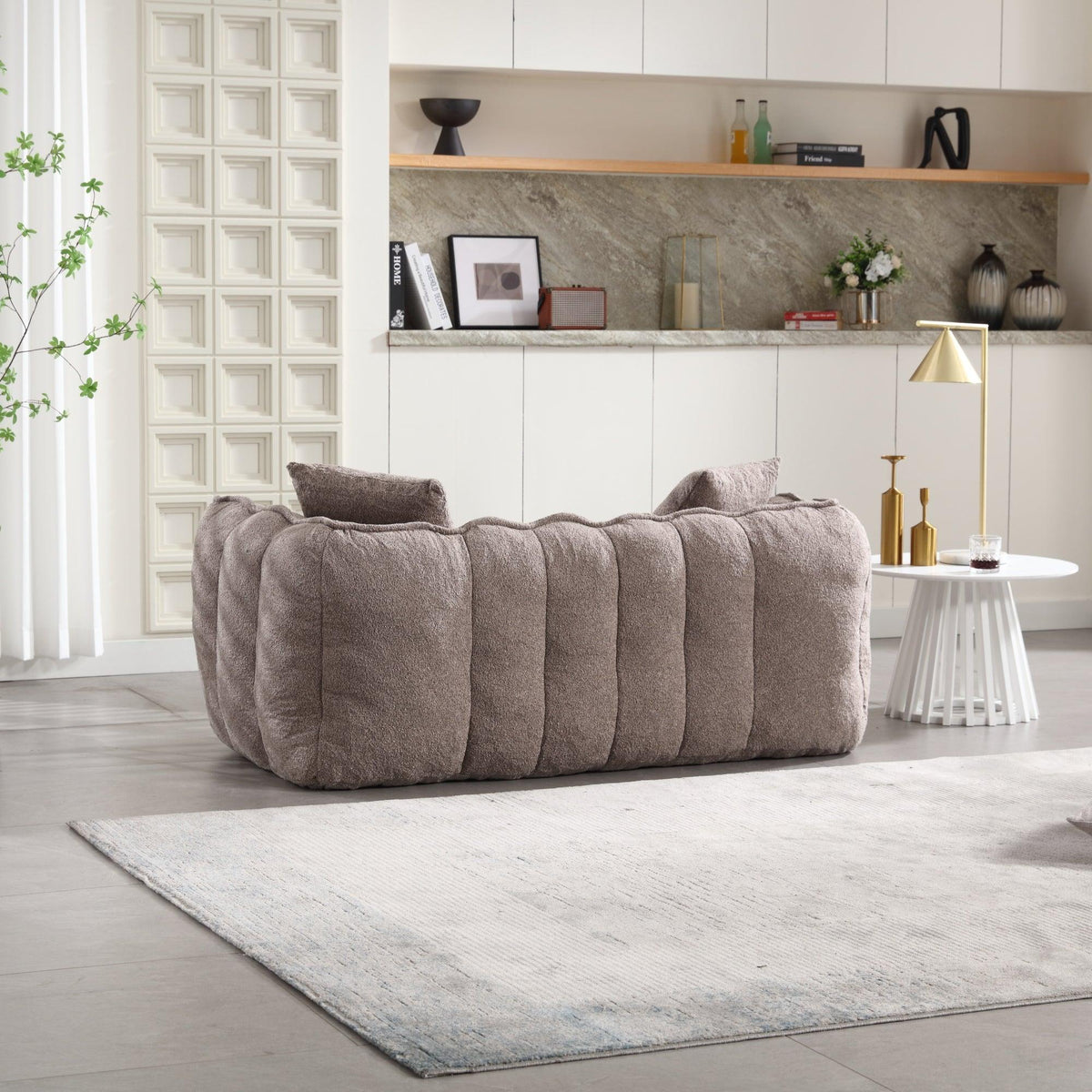 Cozy Beanbag Chair with High Resilience Foam Core