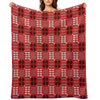 Welsh Design, Carthen Cymraeg, Cymreig (red) (Printed Image - Not Real  Tapestry) Throw Blanket