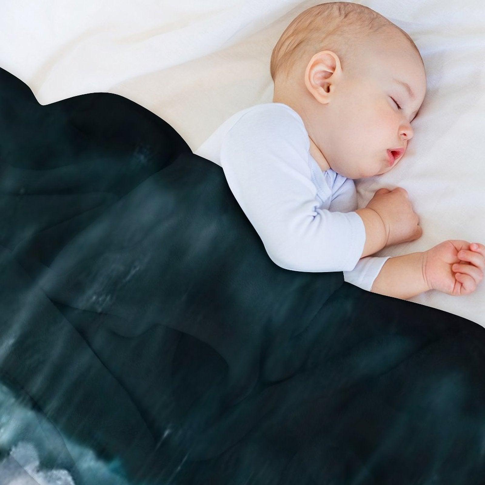 Wave in Motion - Ocean Photography Throw Blanket