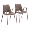 Desi Dining Chair (Set of 2) Brown & Walnut