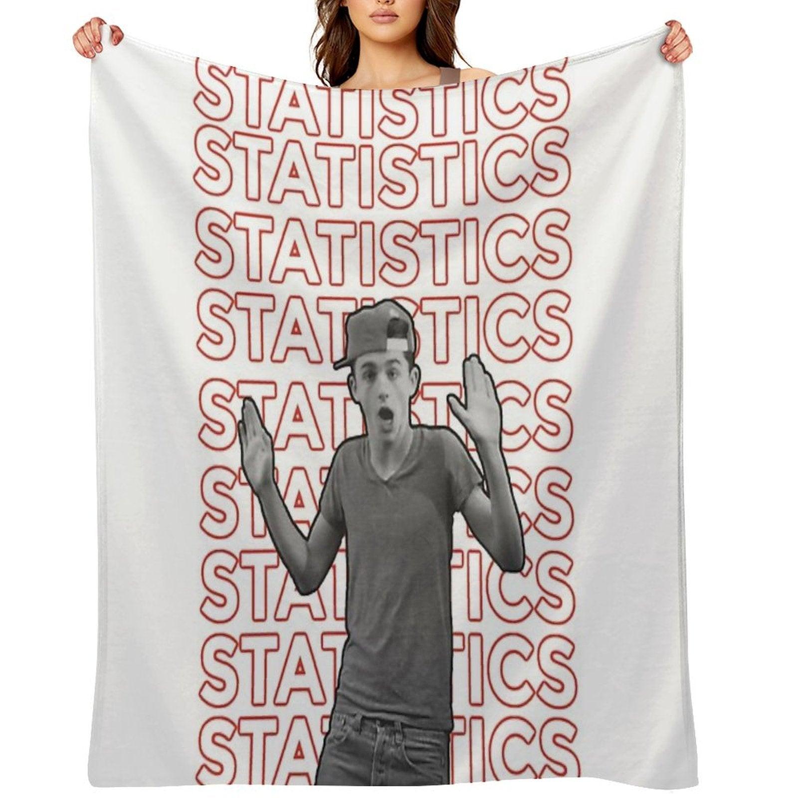 Timothée Chalamet Statistics Throw Blanket