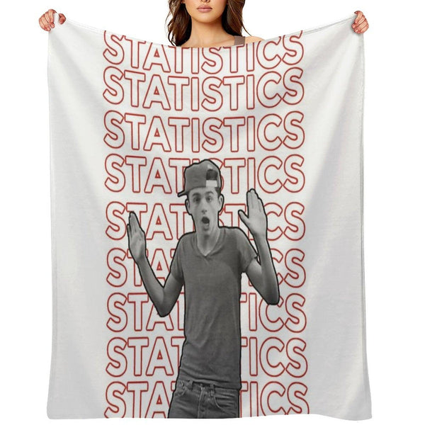 Timothée Chalamet Statistics Throw Blanket