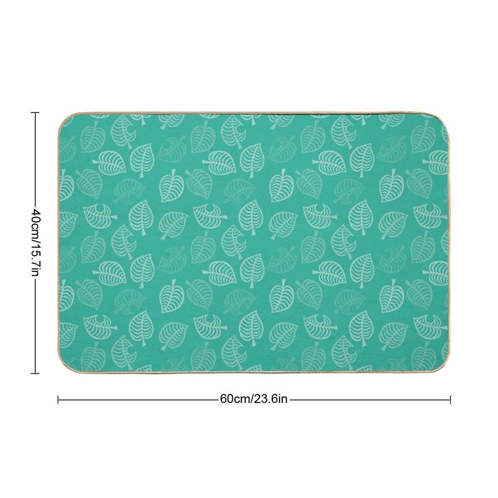 Nook Leaf in Turquoise Bath Mat