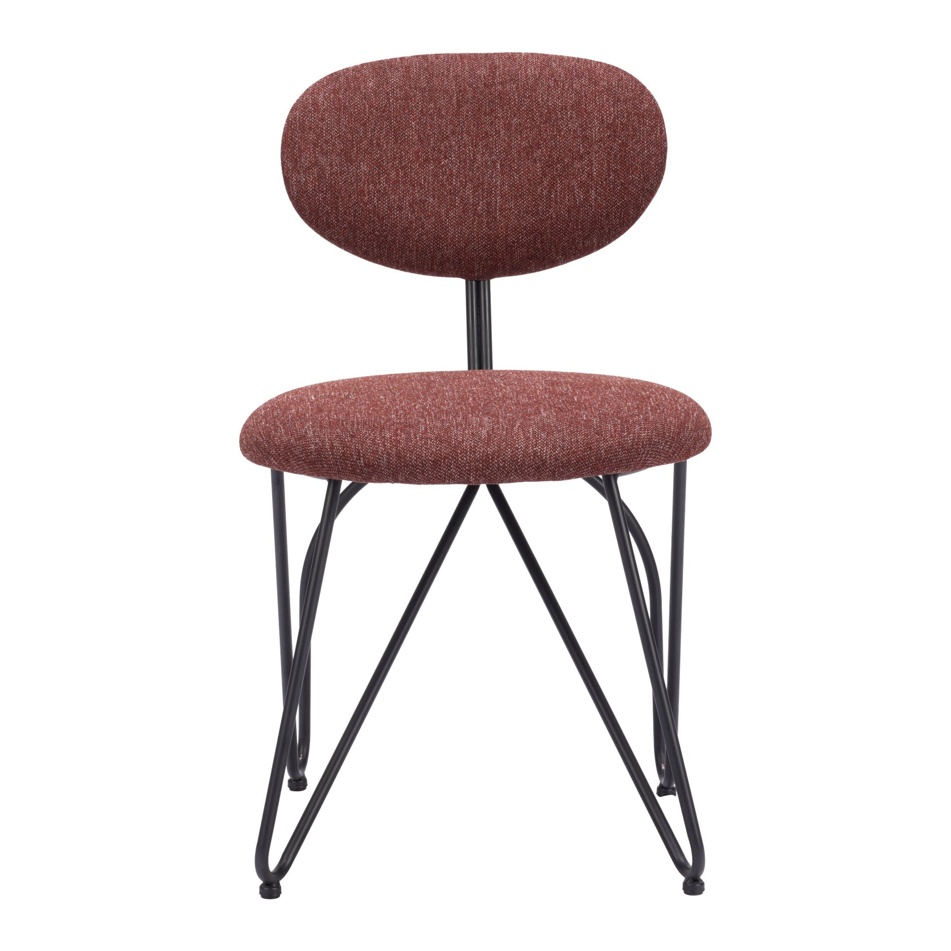 Novi Dining Chair (Set of 2) Maroon Brown