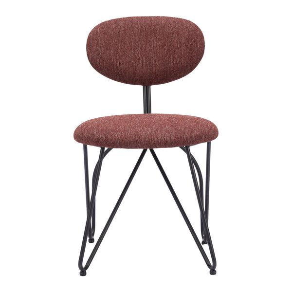 Novi Dining Chair (Set of 2) Maroon Brown