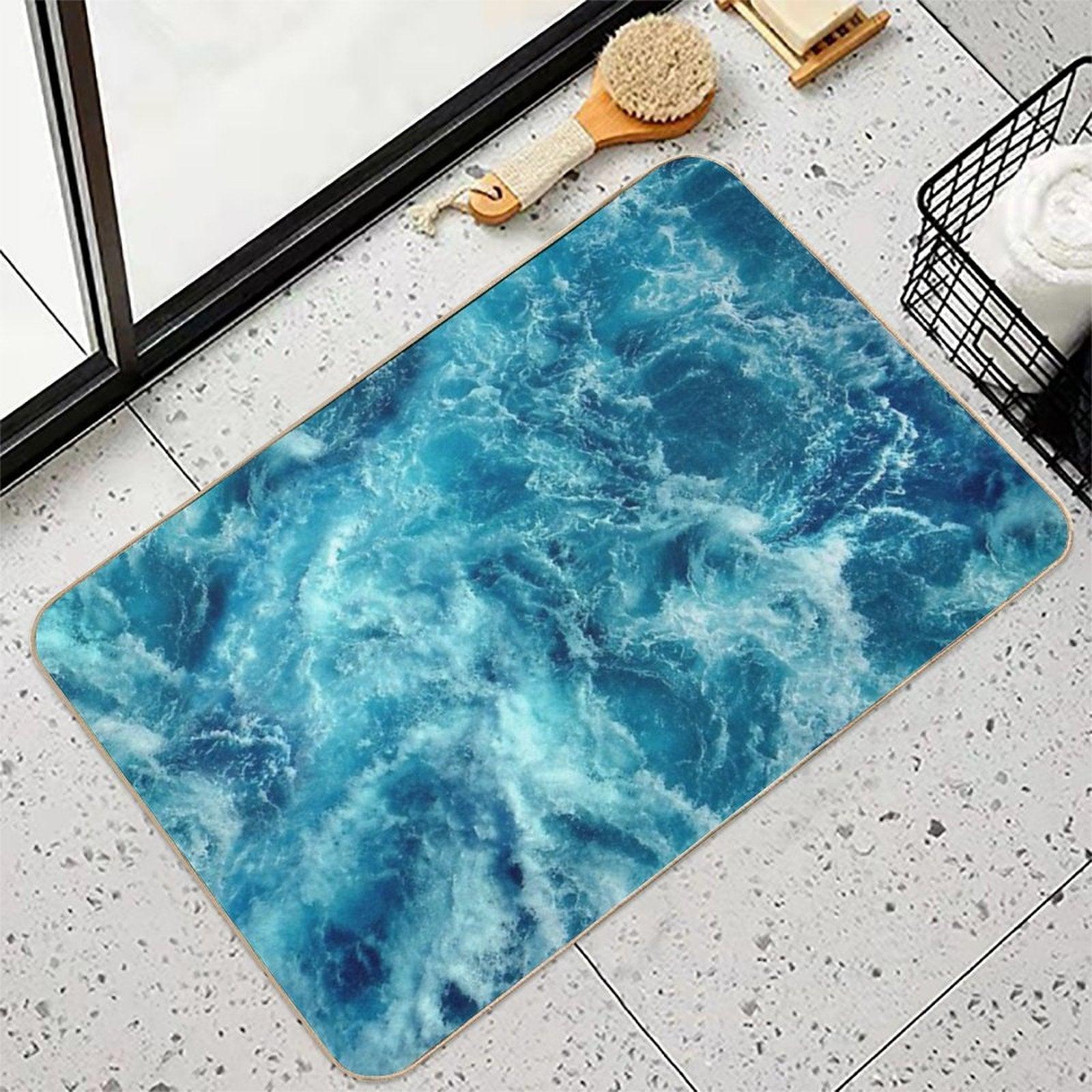 Ocean Is Shaking  Pet-Safe Bath Mat