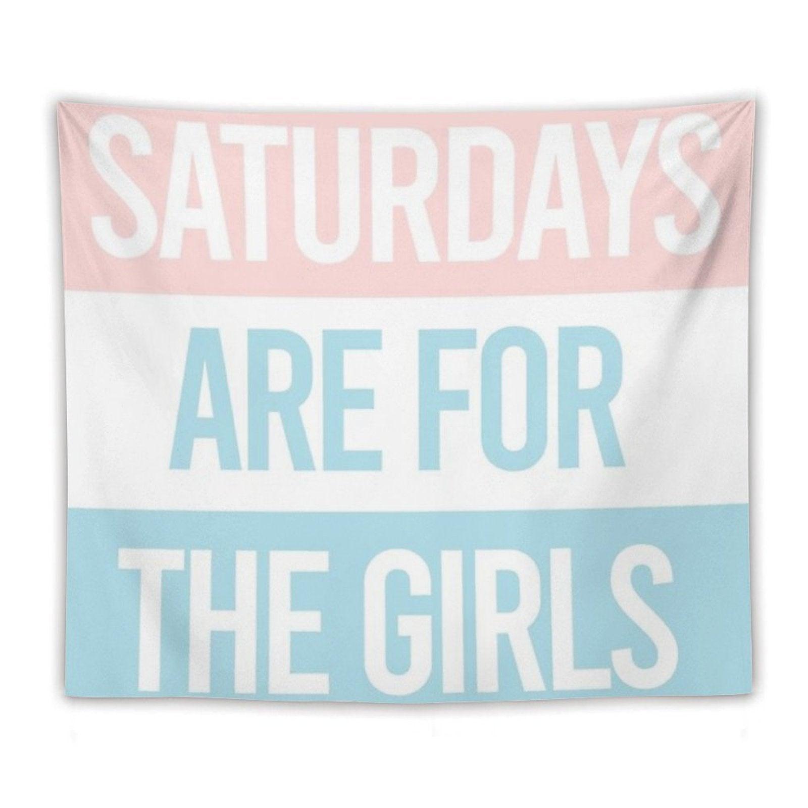 Pastel Saturdays Are for The Girls Tapestry