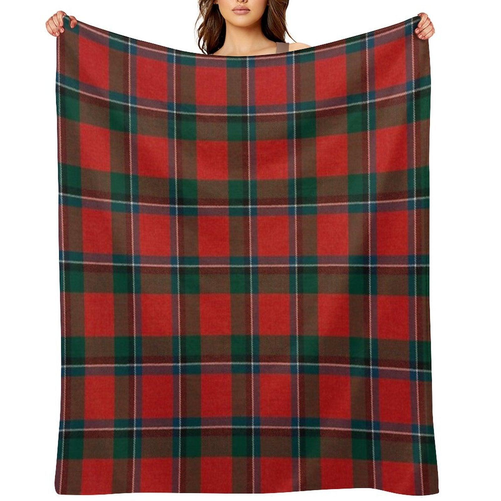 Sinclair Scottish Tartan Throw Blanket