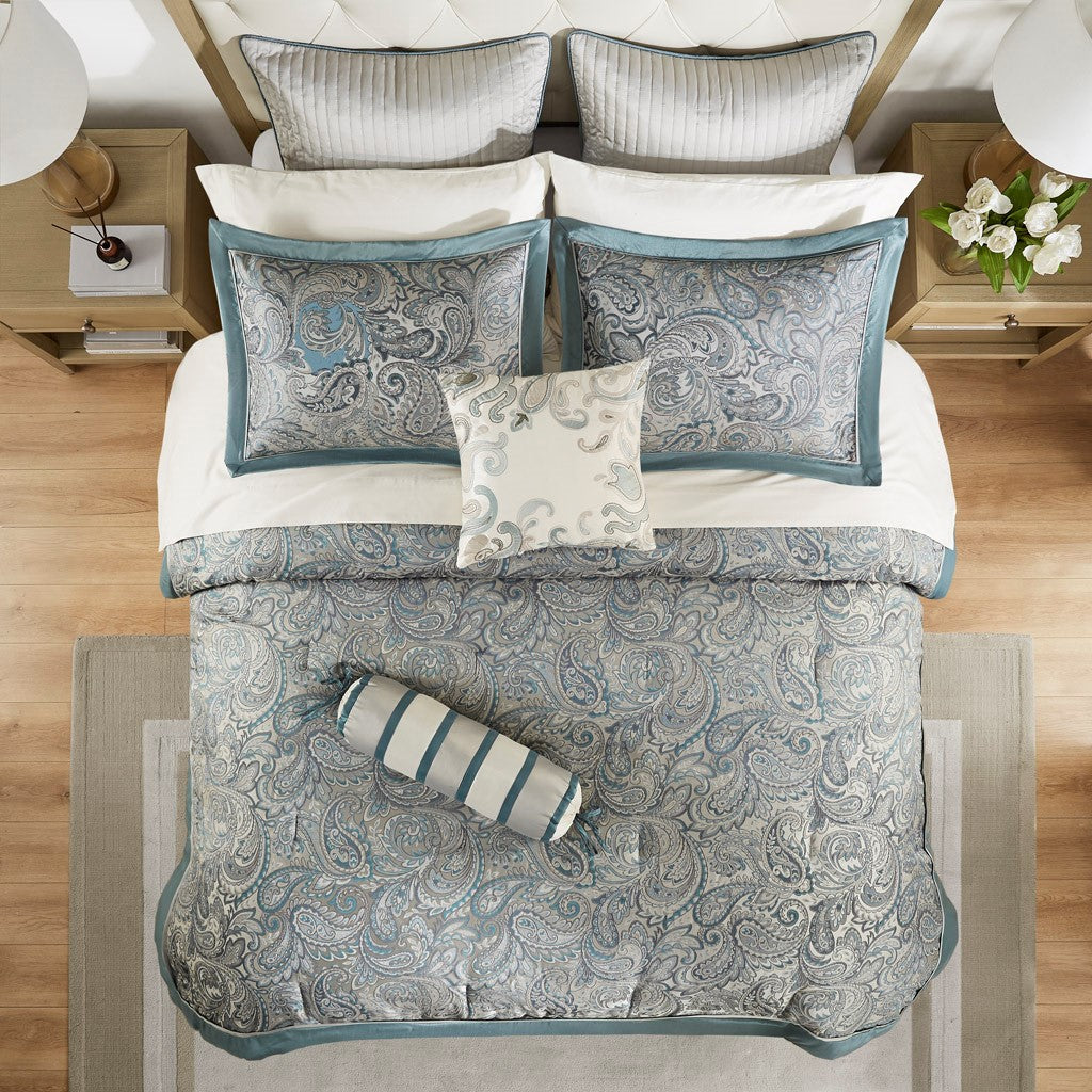 Aubrey 12 Piece Complete Bed Set  by Madison Park