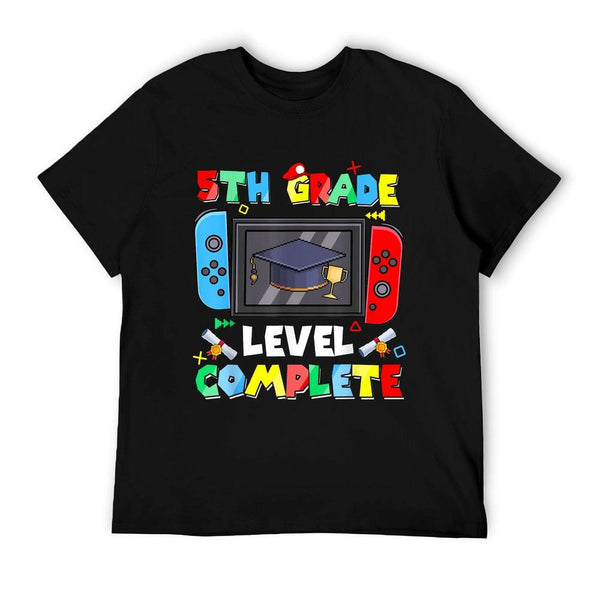 5th Grade Level Complete Video Gamer Graduation Kids Boys T-Shirt