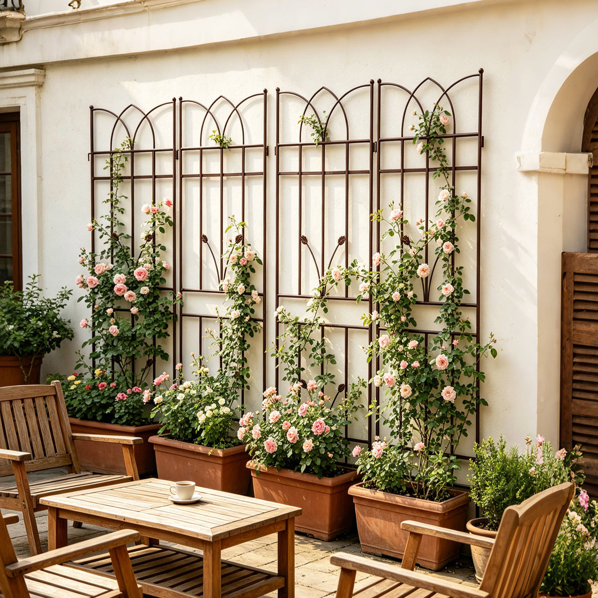 4 Pack Metal Garden Trellis 71