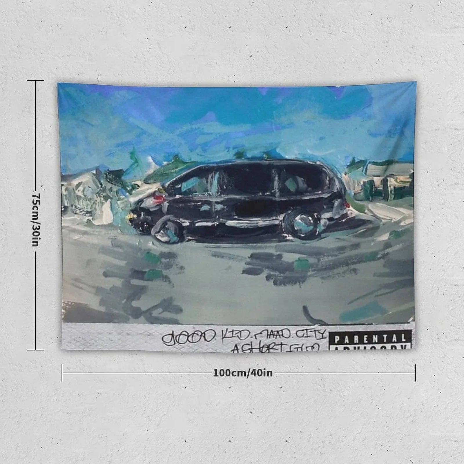 Acrylic Painting - Kendrick Lamar Good Kid Mad City Tapestry