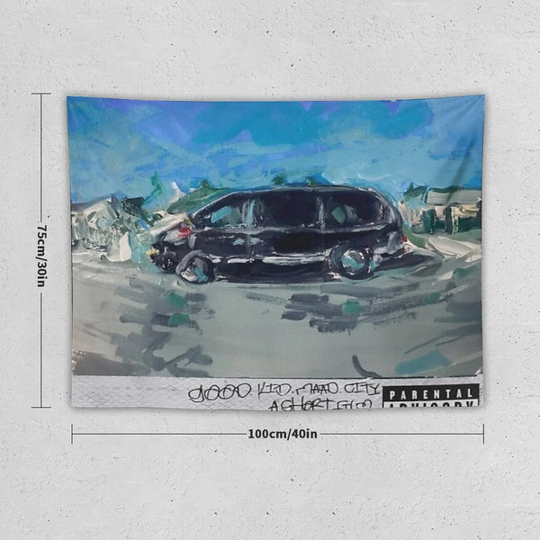 Acrylic Painting - Kendrick Lamar Good Kid Mad City Tapestry
