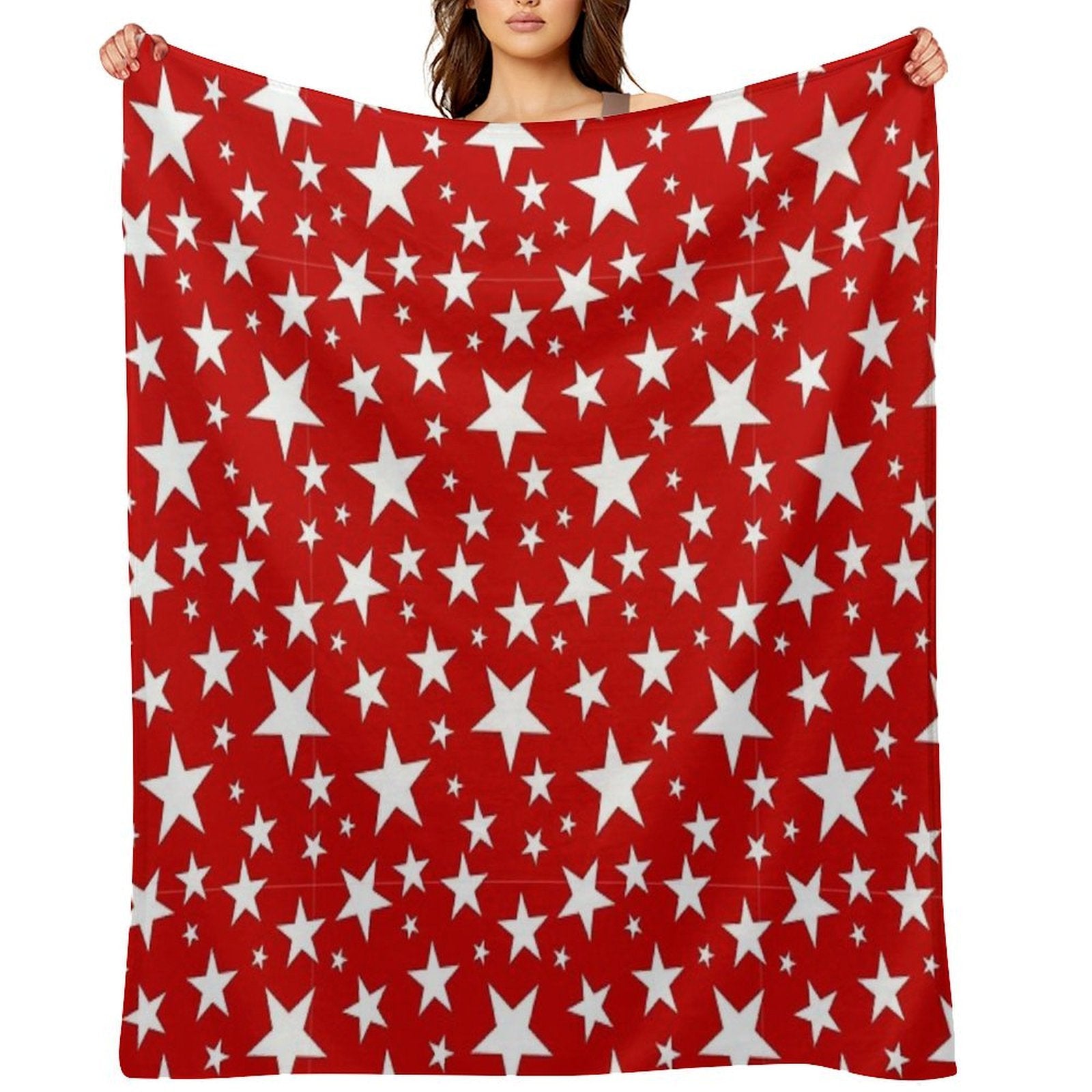 Star Pattern Design for Apparel And Home Decor Wrinkle-free Throw Blanket