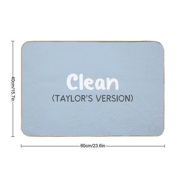 Clean Taylors Version Bath Mat
