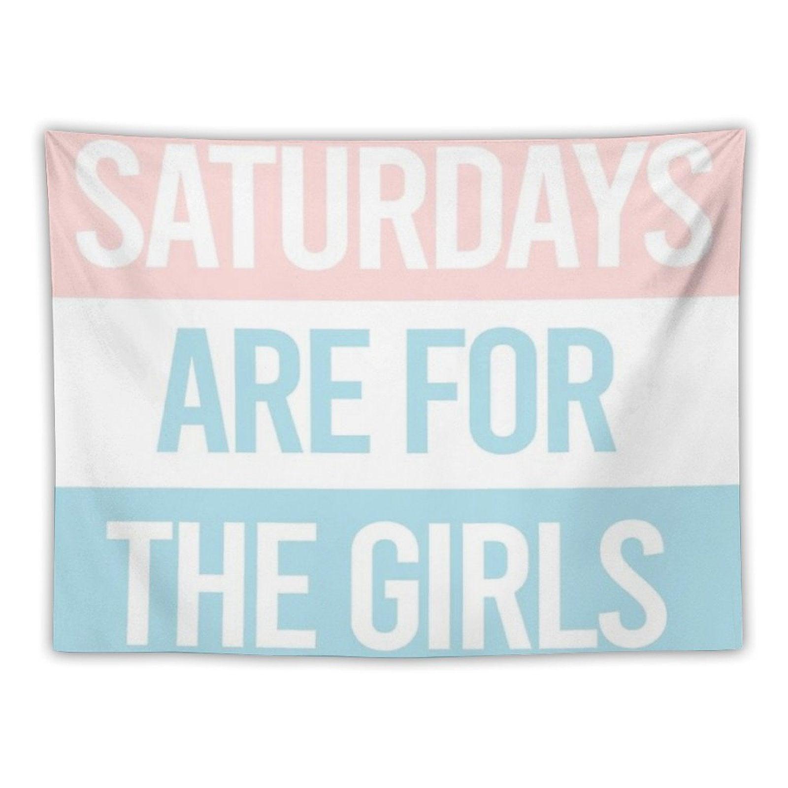 Pastel Saturdays Are for The Girls Tapestry