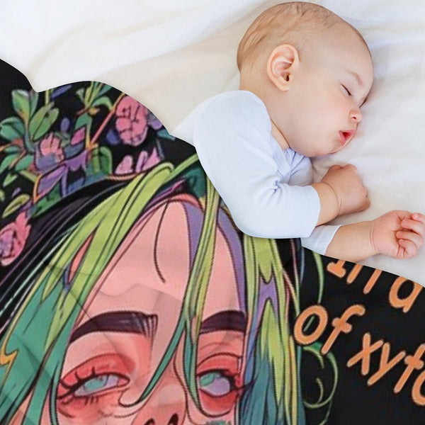 Billie's Hair Inspired Avatar Versatility Throw Blanket