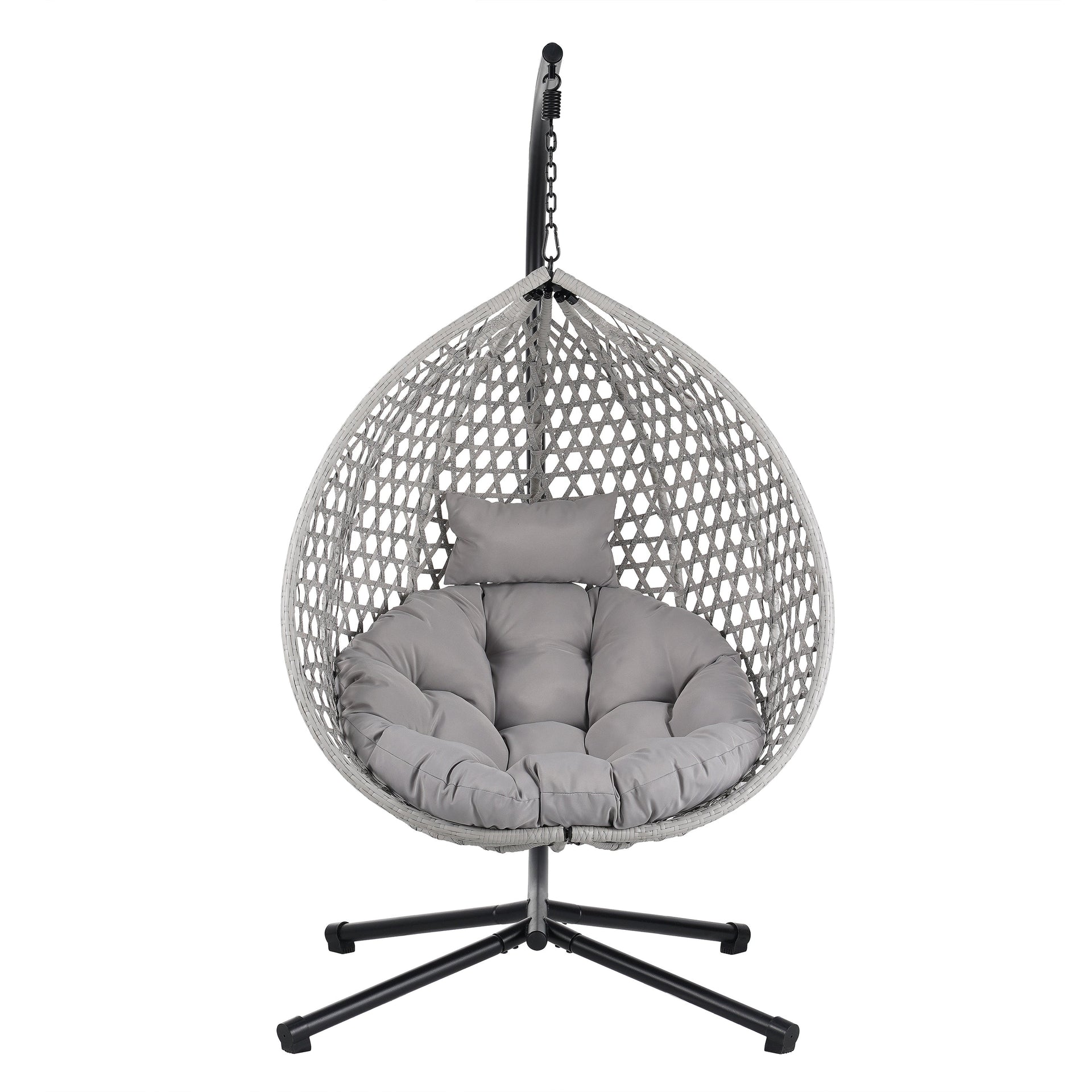 Versatile Hanging Egg Chair for Indoor and Outdoor Use — Comfortable Relaxing Seat