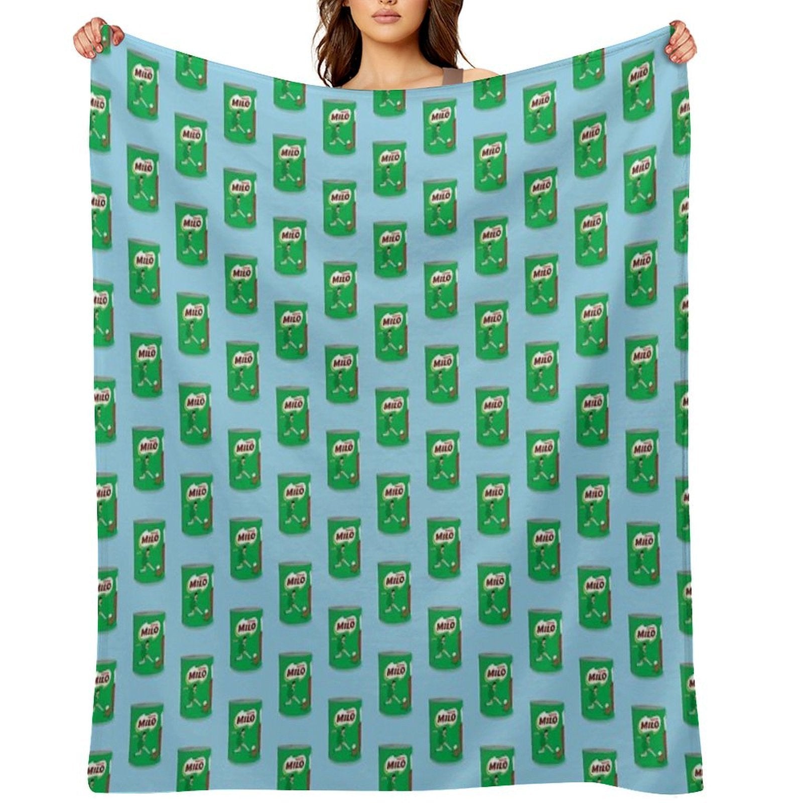Milo Chocolate Powder Quick-dry Throw Blanket