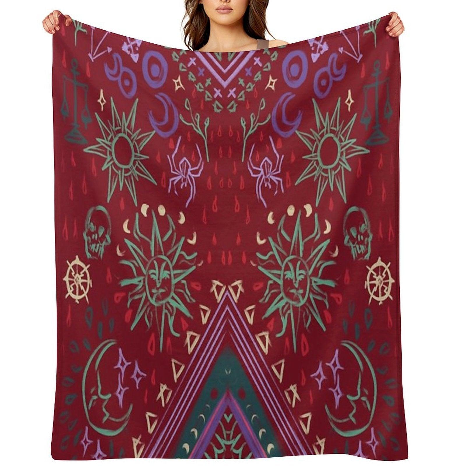 Mollymauk's Coat, Front Panels Throw Blanket