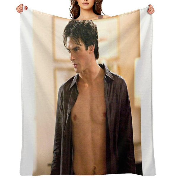 Hot Damon Scene Throw Blanket