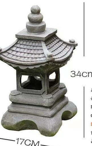 Japanese Style Solar GD Zen Garden Resin Lamp Landscape Resin