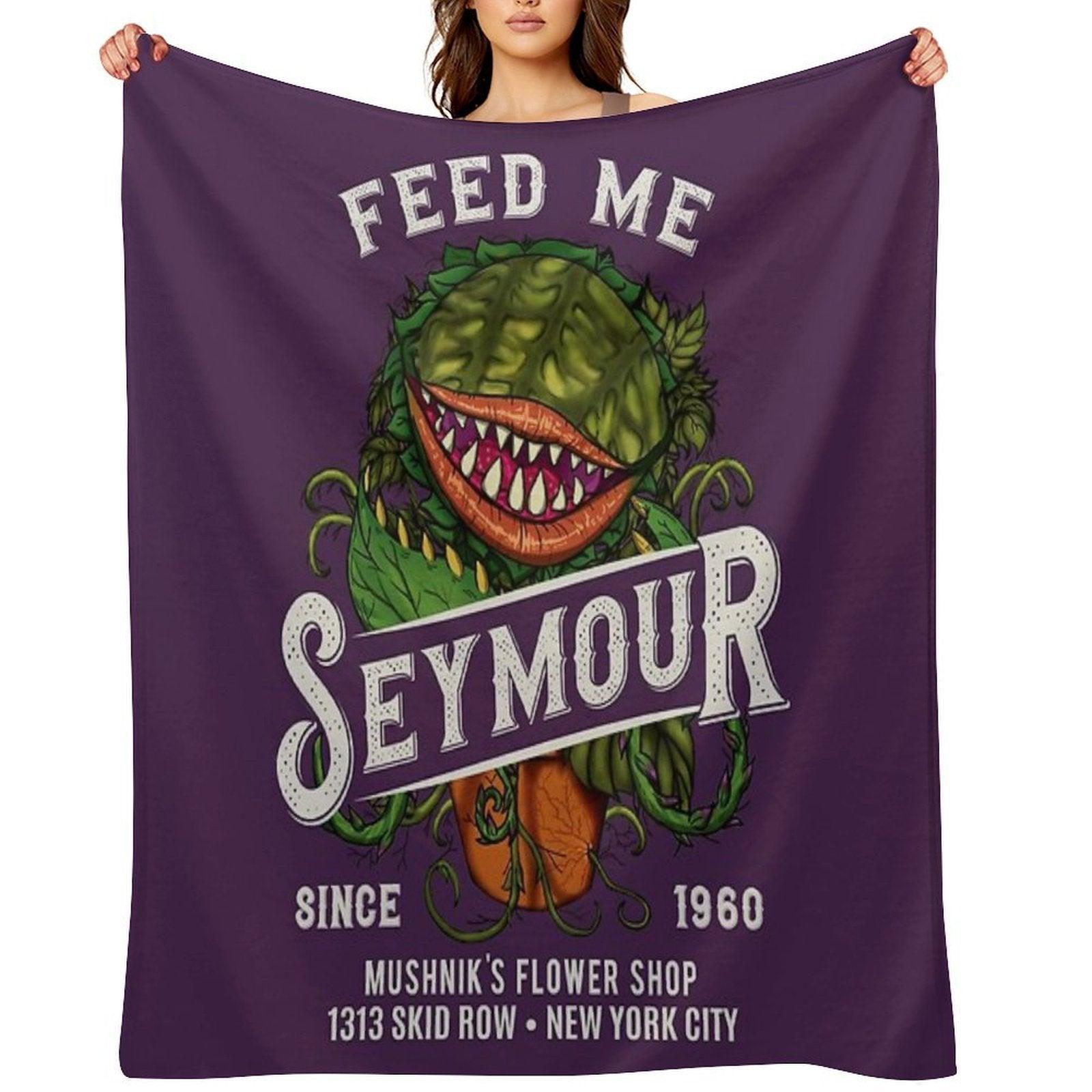 Feed Me Seymour Throw Blanket