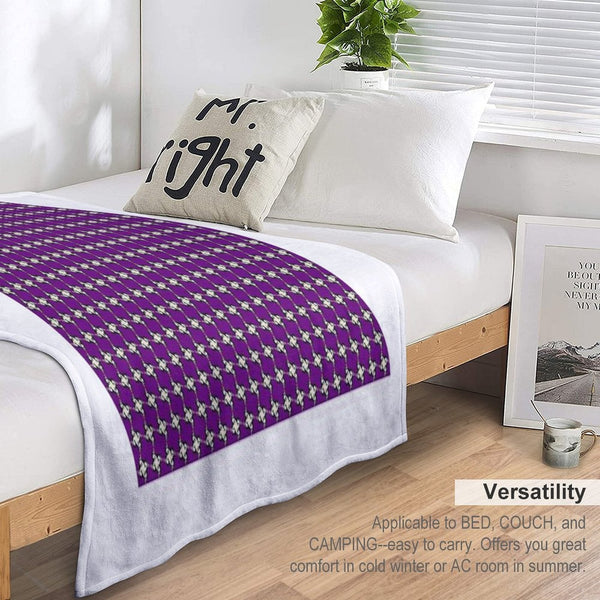 Star Mauve Design Pattern Compact Throw Blanket