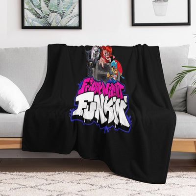 Friday Night Funkin Battle Rap Plush Throw Blanket
