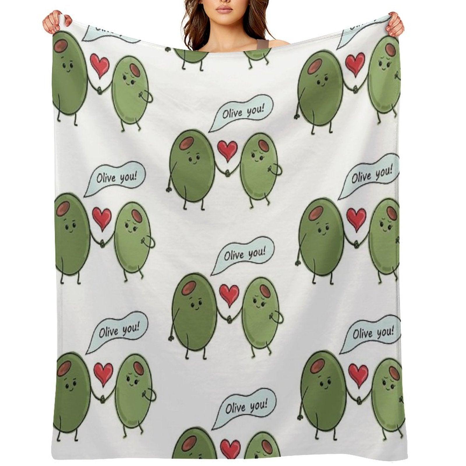 Olive You! Throw Blanket