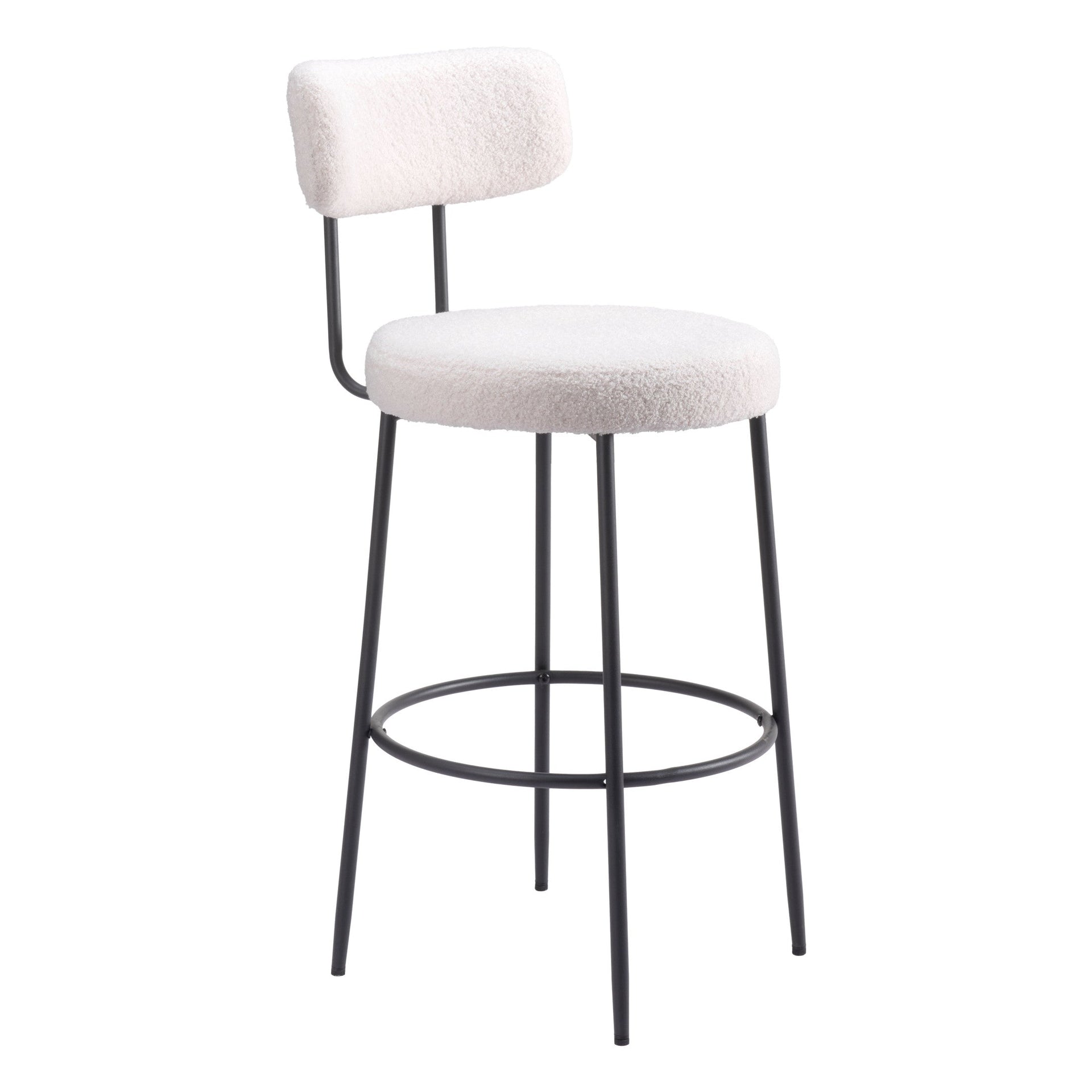 Blanca Barstool (Set of 2) Ivory