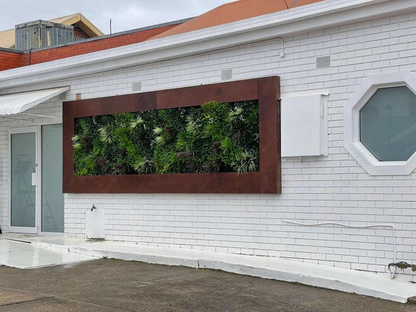 Evergreen Triptych Artificial Vertical Garden Green Wall Panel Set of 3 33 SQ FT – UV Resistant – Commercial Grade