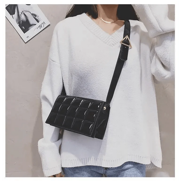 Fabulous Luxury Shoulder Bag Shiny Pu Leather Crossbody Bags For Women Small Flap Handbag Designer Female Messenger Bags