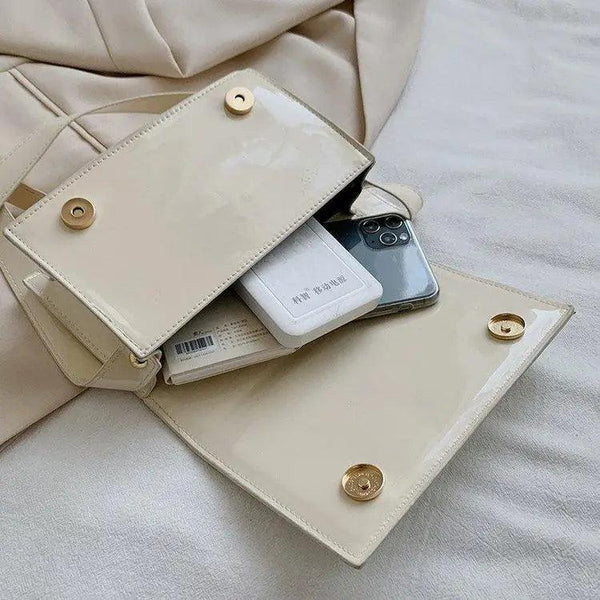 Fabulous Luxury Shoulder Bag Shiny Pu Leather Crossbody Bags For Women Small Flap Handbag Designer Female Messenger Bags