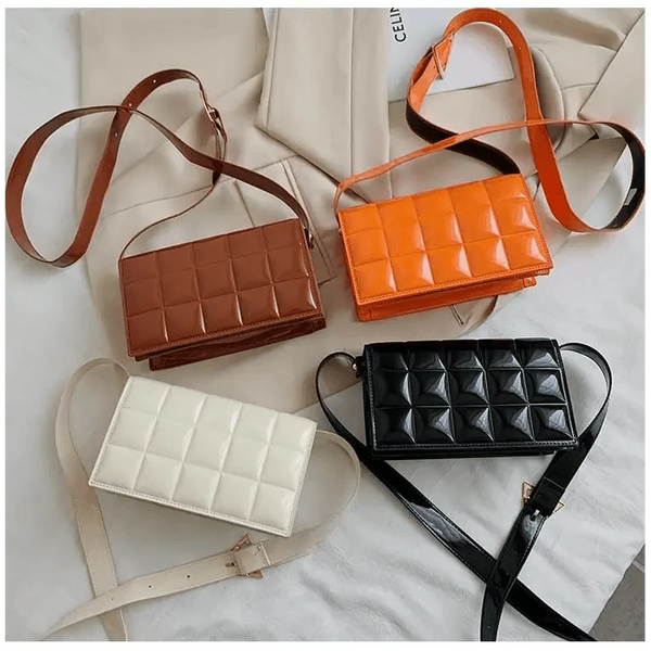 Fabulous Luxury Shoulder Bag Shiny Pu Leather Crossbody Bags For Women Small Flap Handbag Designer Female Messenger Bags