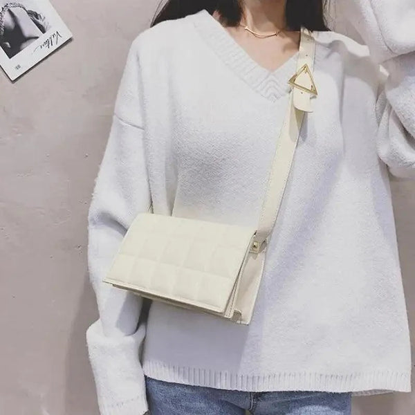 Fabulous Luxury Shoulder Bag Shiny Pu Leather Crossbody Bags For Women Small Flap Handbag Designer Female Messenger Bags