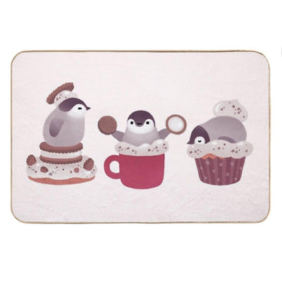 Cookie Cream And Penguin Bath Mat