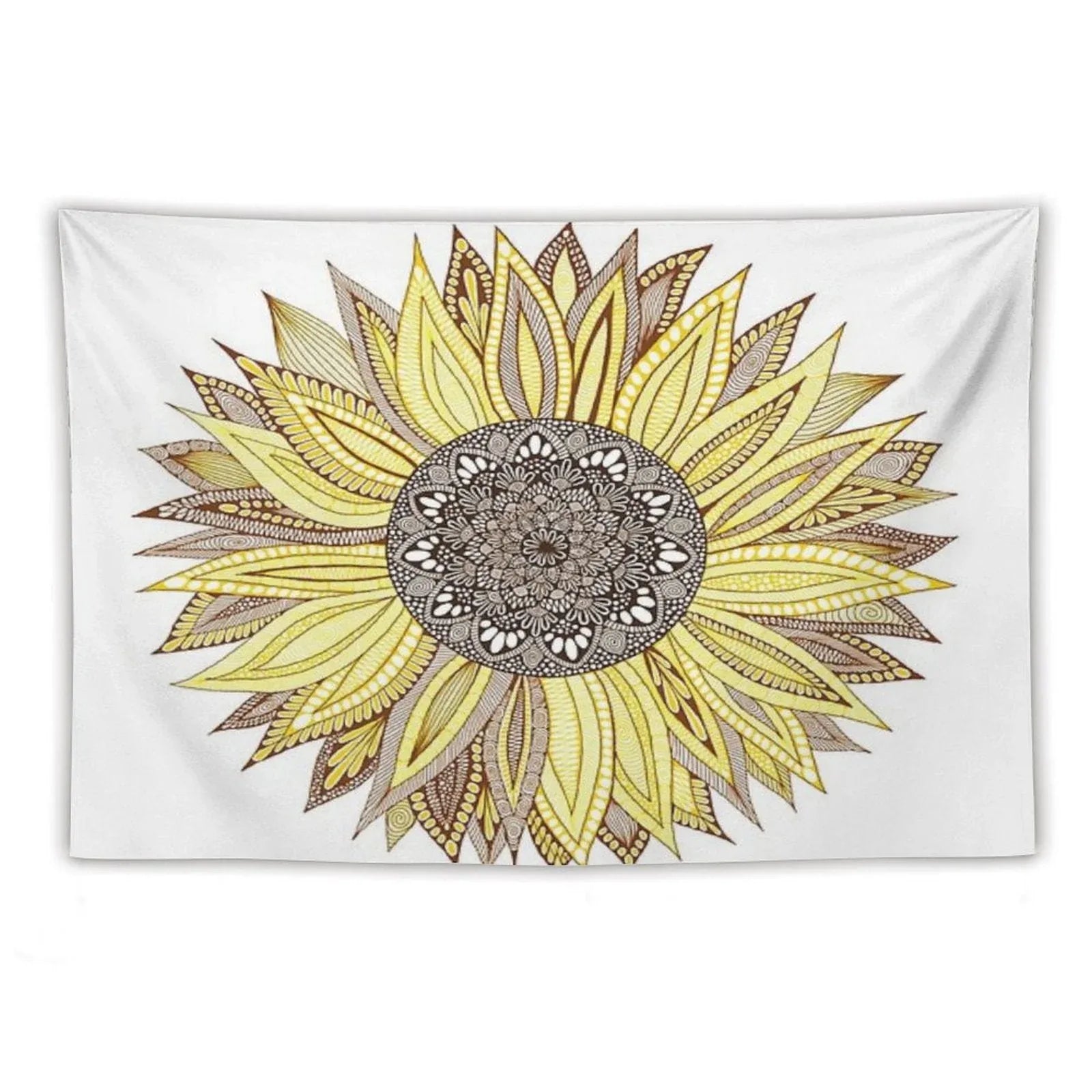 Sunflower Mandala Tapestry