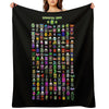 Geometry Dash Throw Blanket