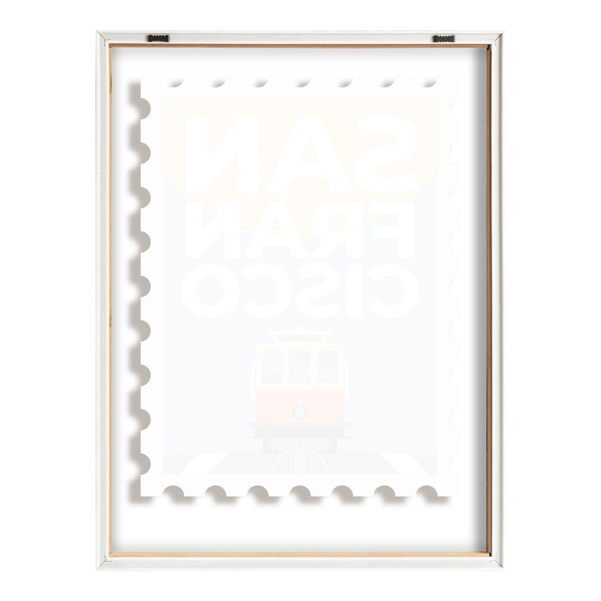 Blake Stamp San Fran Framed Printed Glass by Rocket Jack