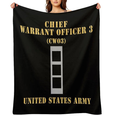 Army - Chief Warrant Officer 3 - CW03 - Flat - X 300 Throw Blanket